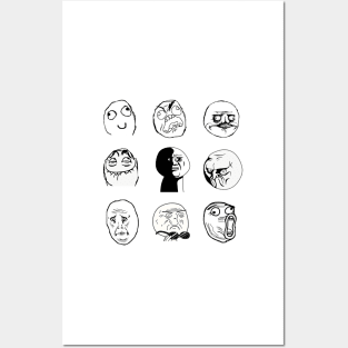 Rage Faces Pack Posters and Art